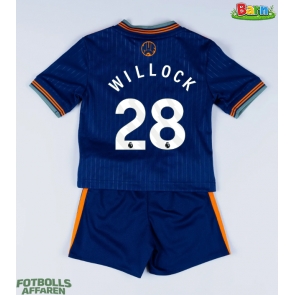 Newcastle United Joe Willock #28 Tredjeställ Barn 2025-26 Kortärmad (+ Korta byxor)